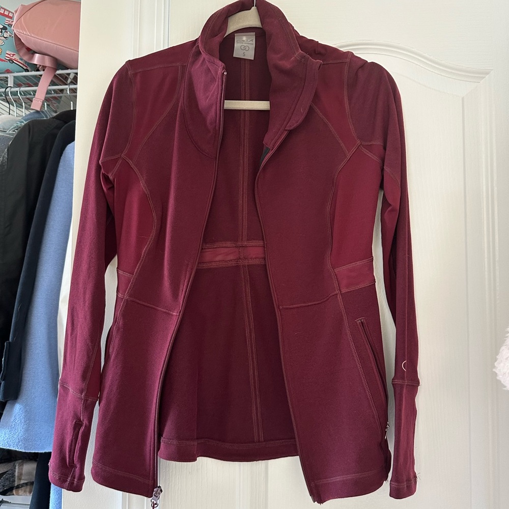 CALIA by Carrie Underwood Maroon Utility Jacket